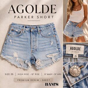 AGOLDE Parker Denim Shorts | Size 25 |Cult-favorite AGOLDE Parker cutoffs NWOT